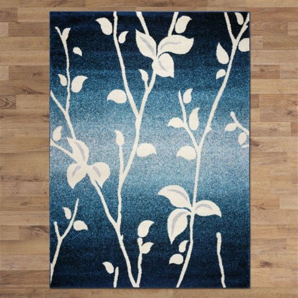 White and Blue Kail 1589 Rug By Best Price Furniture