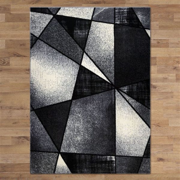 Rectangular Aitlant Black Rug By Best Price Furniture