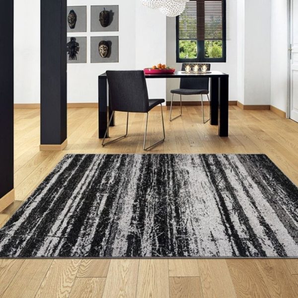 Black and White Kail 1093 Rug By Best Price Furniture