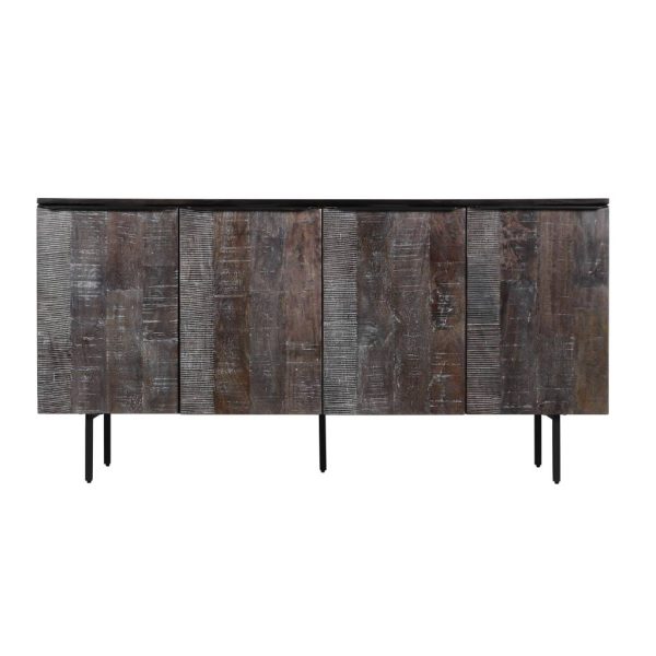 Front View of Layla 4 Door Sideboard By Best Price Furniture