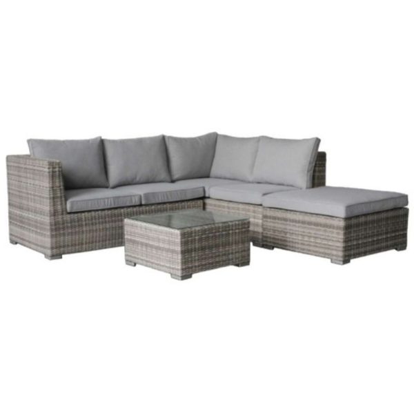 Wallace Light Grey Outdoor Modular Lounge Setting